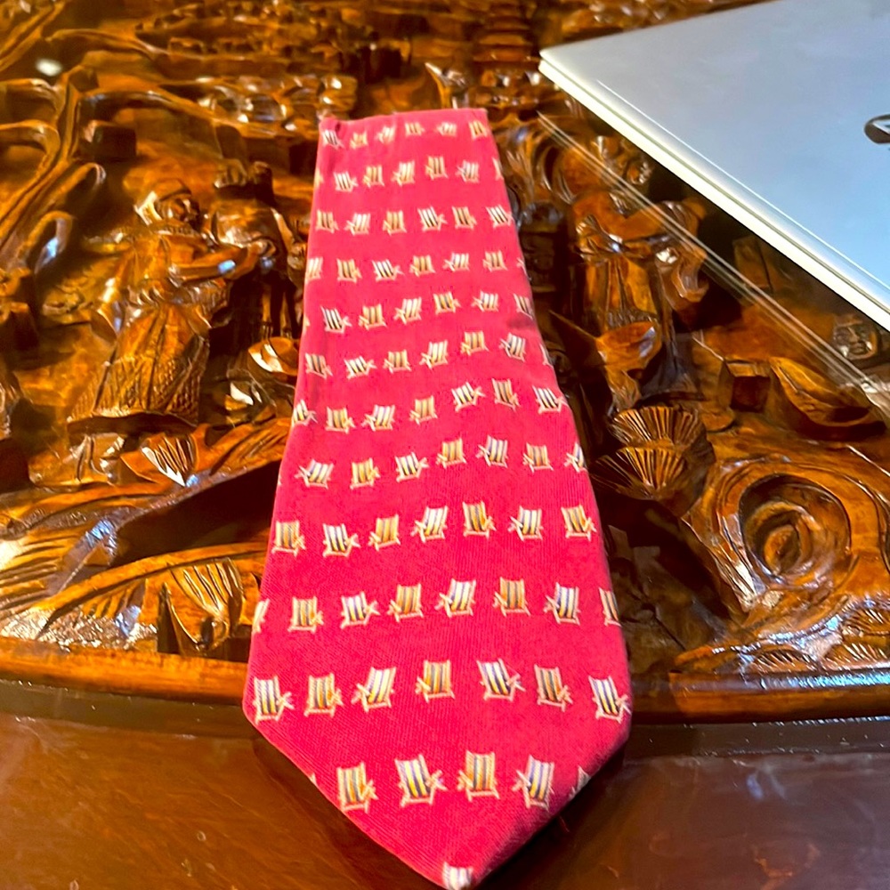 Vacation Neck Tie 100% Silk Off Island by Baname